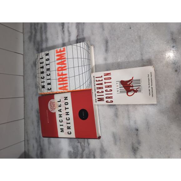 Michael Crichton Standalone‎ Novels: Next, Airframe & Disclosure (2 HC, 1 PB) - Picture 2 of 11